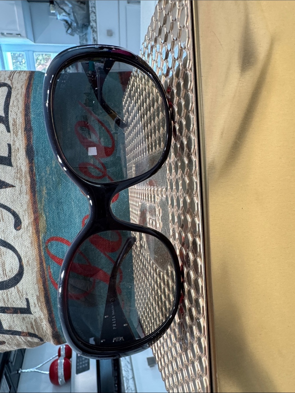 Prada Black Oversized Women's Sunglasses